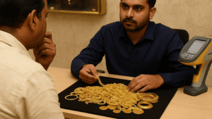 Customer selling old gold in Rajajinagar, Bangalore at True Gold