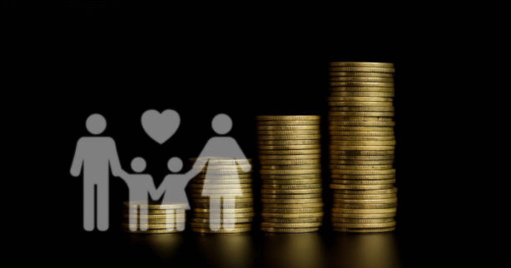 Gold investment strategy for middle-class families in India showing gold coins, gold price chart, and wealth planning concept