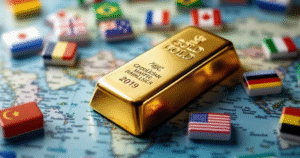 Gold price chart showing impact of global events, inflation, and dollar fluctuations on gold price today