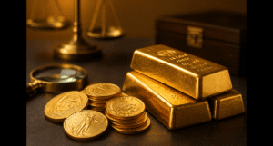 Gold coins and gold bars for selling at the best price